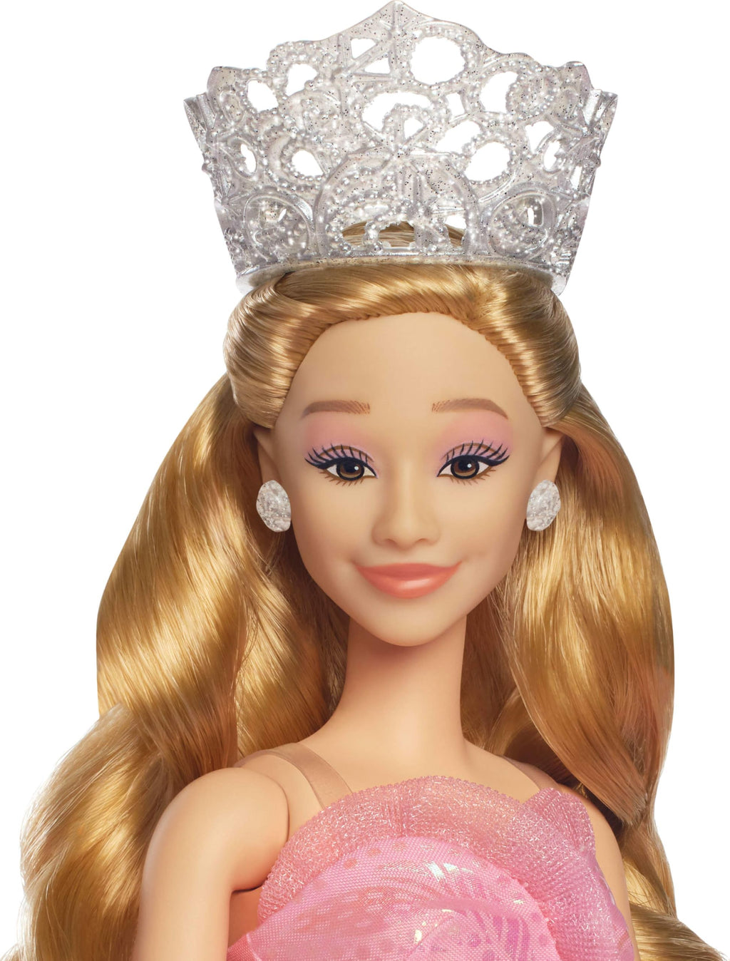 Mattel Universal Wicked Deluxe Glinda Fashion Doll & Accessories Including Crown & Scepter, Movie-Inspired Look with Posability