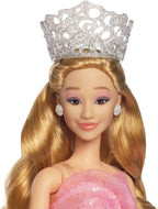 Mattel Universal Wicked Deluxe Glinda Fashion Doll & Accessories Including Crown & Scepter, Movie-Inspired Look with Posability
