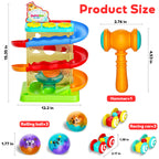 2-in-1 Ball Drop & Car Ramp Race Track Montessori Toy for Toddlers Ages 1-5