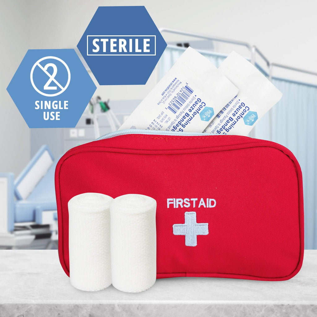 MED PRIDE Sterile Stretch Gauze Bandage,Latex-Free,3 in x 4.1 yd,12-Pack