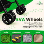 AdventEdge Pet Stroller 3 in 1 Foldable Dog Stroller, Cat Strollers, Foldable pet Strollers & Cat Carrier, Pet Carrier, Lightweight with Cup Holder, Waterproof & Breathable Mesh Canopy