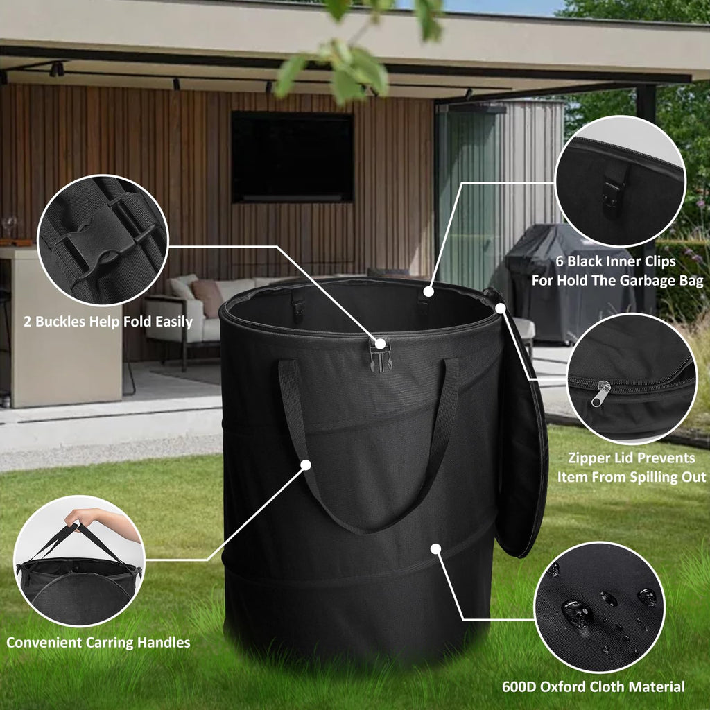 Audoyon Pop Up Camping Trash Can