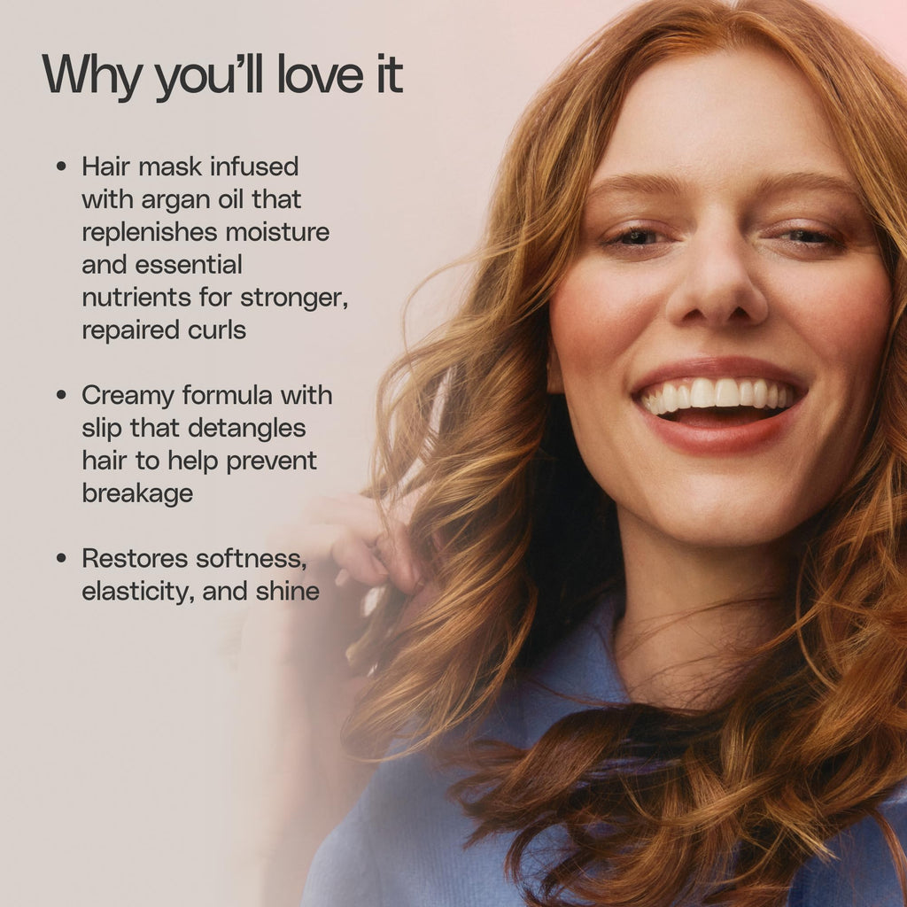 Ouidad Moisture Lock Hair Mask, 7.8 fl oz, Ultra-Nourishing Intense Frizz Control Curly Hair Mask with Macadamia Nut Oil, Olive Oil, Helps Repair, Detangle, Restore Softness & Hydrate, All Curl Types