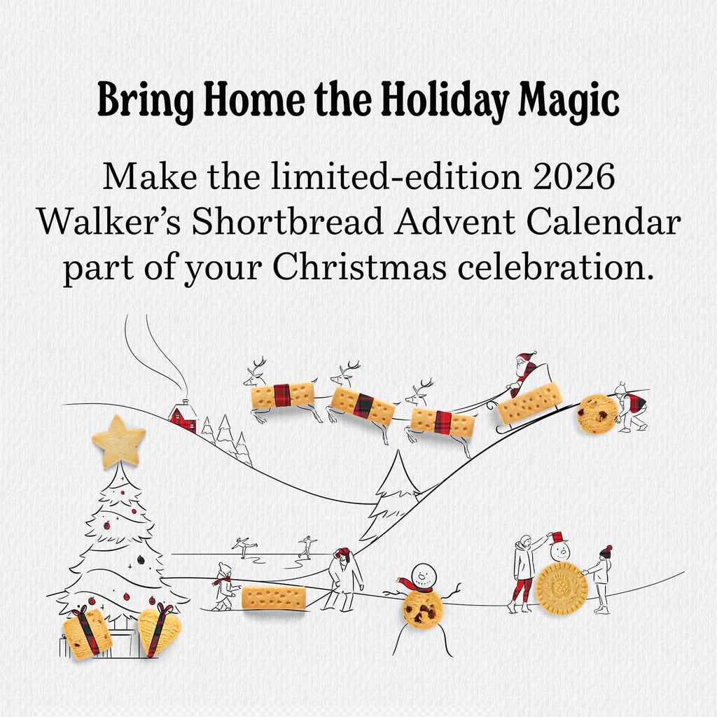 Walker’s 2026 Advent Calendar with Shortbread Cookies from Scotland - 24 Count (10.4 oz) - Limited Edition Cookie Box with Christmas Cookies in Various Shapes and Flavors