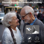 Hearing Aids Rechargeable Hearing Aids for Seniors with Moderate Hearing Loss, Hearing Amplifiers for Seniors with Noise Cancellation and Volume Control, Clear Sound Hearing Amplifiers, Black