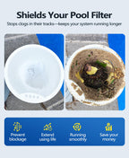 BluSwim 60 Pack Pool Skimmer Socks, Ultra Fine Mesh Pool Sock for Skimmer Basket - Keep Water Clear, Filter Socks for Above Ground and Inground Pools- Catching All Fine Debris/Protect Filter System