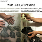 HOUSYLOVE Sauna Rocks/Sauna Stones, 35 lb Box of Lava Rock for Steam Sauna, Sauna Stone