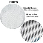 LASSHSWA 4 PCS Kitchen Sink Strainer Stainless Steel, Kitchen Sink Drain Strainer，Sink Strainers with Large Wide Rim 4.5" Diameter for Kitchen Sinks