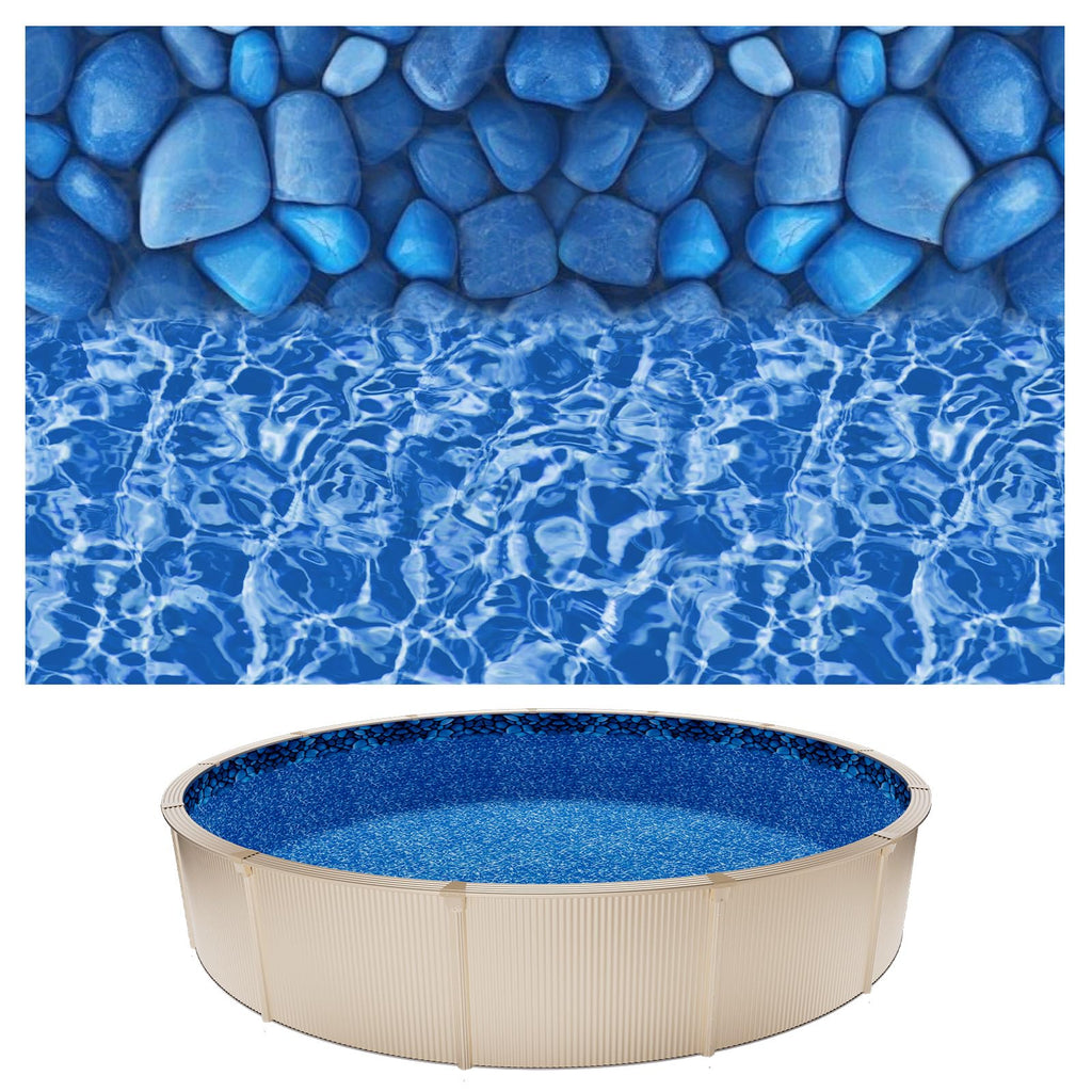 VEVOR 18-ft Round Above Ground Pool Liner, Overlap Pool Liners, Thickend Upgraded Gauge Vinyl, 48-to-54inch Wall Height, Designed for Steel Sided Above-Ground Swimming Pools