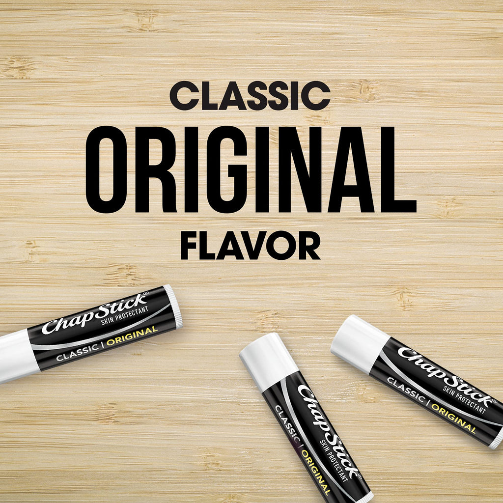 ChapStick Bulk Lip Balm, Classic Original 144-Count – Lip Moisturizer for Dry Lips, 0.15 Oz Ea