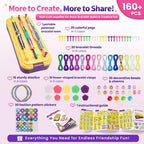 DDAI Arts and Crafts for Kids Age 8-12 Friendship Bracelet Making Kit for Girls - Best Birthday Gifts Ideas for Girl 7 9 10 11 Year Old - Popular Bracelets String Maker Toys Set