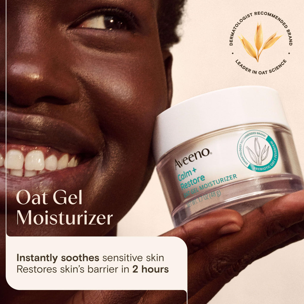 Aveeno Calm + Restore Oat Gel Moisturizer, Fragrance-Free, 1.7 oz