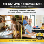 Microfiber Magic Streak Free Cleaning Cloth 6 Pack Clean Any Surface With Just Water Eco Friendly Environmentally Safe Perfect for Window, Mirror, Kitchen, Counters, Appliances, Car, Cycle, TV Screen