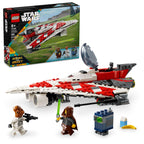 LEGO Star Wars Jedi Bob’s Starfighter Buildable Toy Vehicle, Brick Built Star Wars Starship with Jedi Bob Minifigure, Birthday Gift Idea for Boys, Girls or Any Fan Ages 8 and Up, 75388