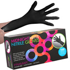 FRAMAR Black Disposable Gloves Large – 12 INCH Latex Free Gloves Large, Guantes Desechables, For Hair Dye, Cleaning, Tattoo, Mechanics – Extra Durable & Resistant – 100 Pack