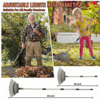 Metal Bow Leaf Rake with 25 Steel Teeth & 68" Stainless Steel Handle