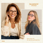 Madison Avenue 2 Pack Cateye Blue Light Blocking Reading Glasses for Women Spring Hinge, Vintage Computer Readers Eyeglasses Demi Brown +1.5