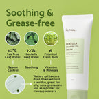 IUNIK Centella 70% Calming Gel Cream Vegan Non-Sticky Moisturizing Blemish Care w/Centella Asiatica Tea Tree 10% Soothes Acne Rosacea Oily & Sensitive Skin Korean Skincare BOGO 1+1
