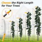 Pole Saw For Tree Trimming,2-In-1 Manual Handheld Pole Pruning Saw, 10.8 FT Long Tree Trimmer With 15.7" Triple-Ground Sharp Blade Cutter For Branches,Orchard, Palm Trees, Shrubs,Limbs