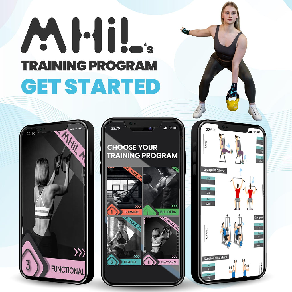 MhIL Workout Gloves for Women ��� Breathable Gym Gloves for Women with Palm Protection and Enhanced Grip ��� Padded Weight Lifting Glove for Womens with Wrist Wraps Support Weightlifting Exercise Cycling