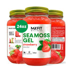 Sea Moss Gel Raw (12 Flavors) 24oz Wildсrafted Gold Sea Moss Gel from Saint Lucia | 92 Vitamins and Minerals | Pure Raw+Non-GMO | Vegan Superfood