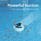 PoolPure Aquaguard SE II 2025 Upgrade Cordless Robotic Pool Cleaner with 120-Min 5000mah Big Battery (Blue)