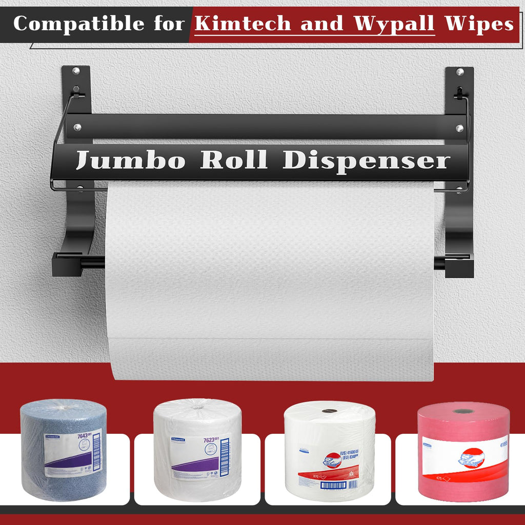Hazztoll Wall Mounted Wiper Dispenser,Compatible with Wypall & Kimtech Wipe