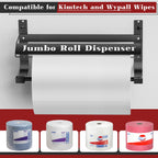 Hazztoll Wall Mounted Wiper Dispenser,Compatible with Wypall & Kimtech Wipe