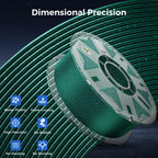 Creality RFID Hyper PLA Filament, 3D Printer Filament: with High Speed Printing 30-600mm/s, Spool Support CFS 1.75 mm,1kg(2.2 lbs) Hyper PLA for Most 3D Printer and K2 Plus Combo,Starry Green