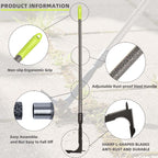 KLDOLLAR Crack Weeder, Long Handle Crevice Weeding Tool, 48" Weeder Tool