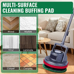 4-Pack 12" Microfiber Carpet Bonnet Pads for Oreck Orbiter ORB550MC
