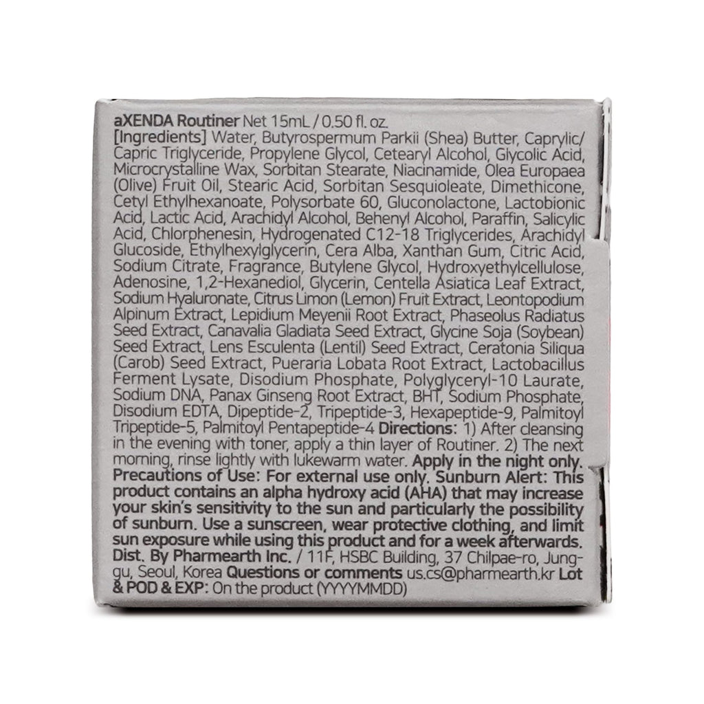 VQM AXENDA Routiner, Soft Peeling Pack for Sleeping, Dull Skin, Pigmentation, Blackheads, Acne, Sensitivity