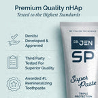 Dr. Jen Super Paste Toothpaste with 10% Premium Nano Hydroxyapatite, Fluoride, Xylitol & Glycerin for Daily Oral Care, Designed for Sensitive Teeth, Vegan, Travel Essentials, Cool Mint Flavor, 1 Pack
