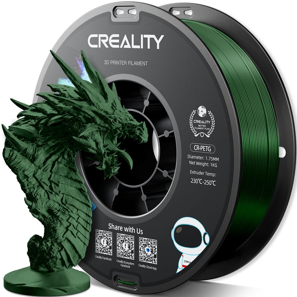Official CREALITY PETG 3D Printer Filament 1.75mm 1KG (2.2lbs) ArmyGreen