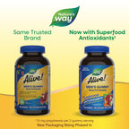 Nature's Way Alive! Men's Multivitamin Gummies, Supports Energy Metabolism*, Muscle Function*, Superfood Antioxidants(1), B-Vitamins, Vegetarian, Fruit Flavored, 150 Gummies (Packaging May Vary)