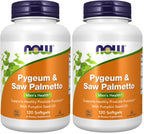 NOW Foods Supplements,Pygeum & Saw Palmetto with Pumpkin Seed Oil,Men's Health*,120 Count (Pack of 2)