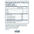 Vital Nutrients Ultra Pure Fish Oil 700 - Supports Heart, Brain, and Joint Health* - Sustainably Sourced High EPA & DHA Omega-3 Fatty Acid - Lemon Flavor - Gluten, Dairy & Soy Free - 60 Softgels