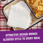 Vanity Fair Extra Absorbent Premium Paper Napkins, 160 Count, Disposable Napkins Made Soft And Strong For Messy Meals And Everyday Use (Pack of 2)