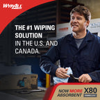 WypAll PowerClean X80 Heavy Duty Cloths, Brag Box, 152 Towels (41044)