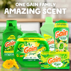 Gain dryer sheets Plus Wrinkle Release, Original Scent, 120 Count, Fights static with a touch of scent, laundry sheets