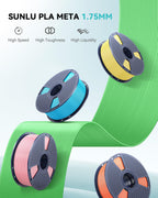 SUNLU High Speed PLA Filament 1.75mm, 4x1KG Meta Bundle