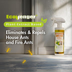 EcoVenger By EcoRaider Ant Killer & Crawling Insect Killer, 16 OZ Ready to Use, Indoor & Outdoor, Kills & Repels, Lasting Prevention, Natural & Non-Toxic Plant Based Formula, Pleasant Citrus Scent