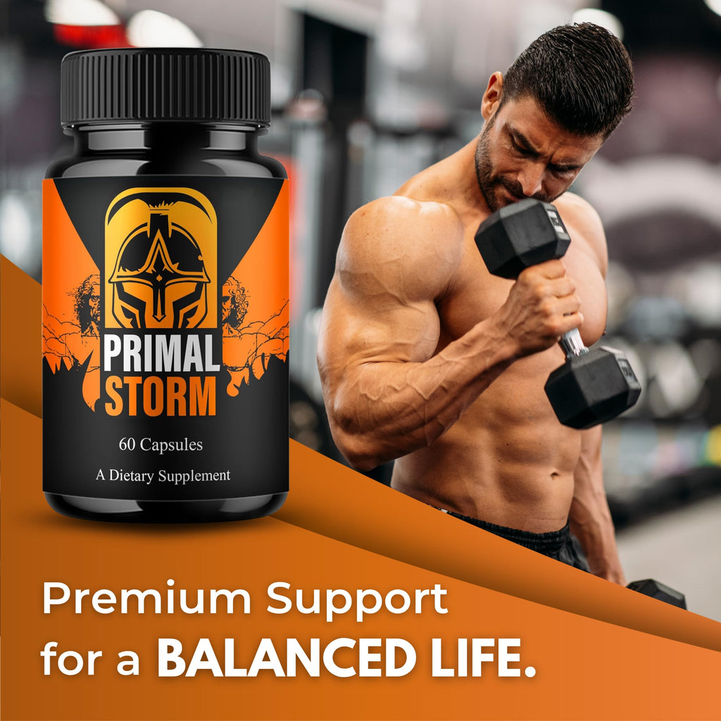 Original Primal Storm Advanced Capsule, Advance Premium Natural Ingredients for Overall Health & Balanced Healthy Lifestyle | 60 Capsules Each Bottle (Pack of 5)