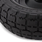 Gorilla Carts 4- Pack 10 Inch No-Flat Replacement Wheels, Heavy Duty Solid Tire - Airless Polyurethane Tires w/ 2.16” Hub, 5/8” Bore for Lawn & Garden Utility Cart and Hand Truck