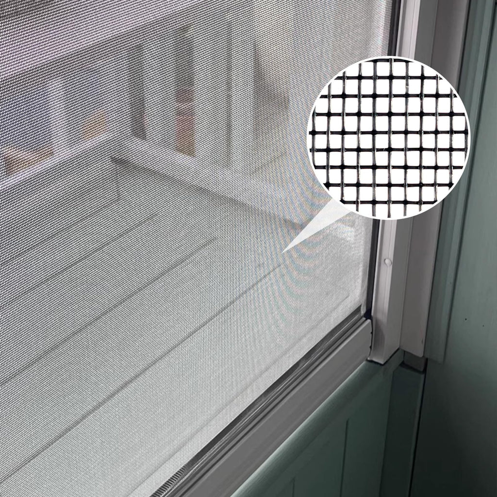 56Inch x 100Feet Window Screen Mesh Roll and Durable Screen Door Replacement, Window Mesh Screen Roll for Windows (Black)