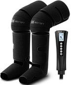 Bestgift Christmas Gifts for Men, Women, Mom, Dad, Mother's Day, Father's Day, Air Compression Massager with Heat for Foot, Leg, Calf, Thigh, Knee, Helpful for Muscle Fatigue, Cramps, Swelling, Edema
