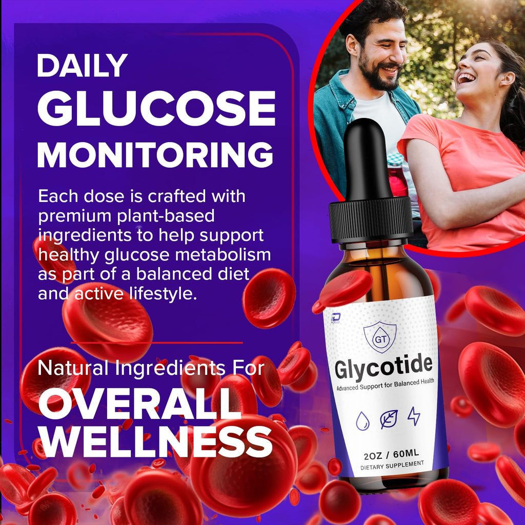 Glycotide Advanced Formula Drops - 5 Bottles - 5 Month Supply