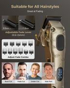 VGRPRO Hair Clippers for Men Professional, Cordless Clipper and Trimmer Set