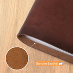 Photo Album 4x6 300 Photos, Genuine Leather Photo Albums with Writing Space with 30 Writing Paper, Travel Family Wedding Kids Graduation Ultrasound Baby Picture Album Scrapbook Photo Album (Simple)