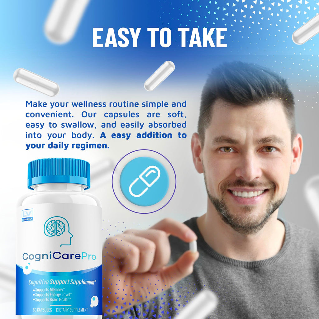 LIVORKA (5 Pack) Cognicare Pro Capsules, Cognicare Pro, Cognicare Pro Pills, Cognicare Pro Advanced Formula, Cognicare Pro Vitamins, Cognicare Pro Formula 300 Capsules for 5 Months